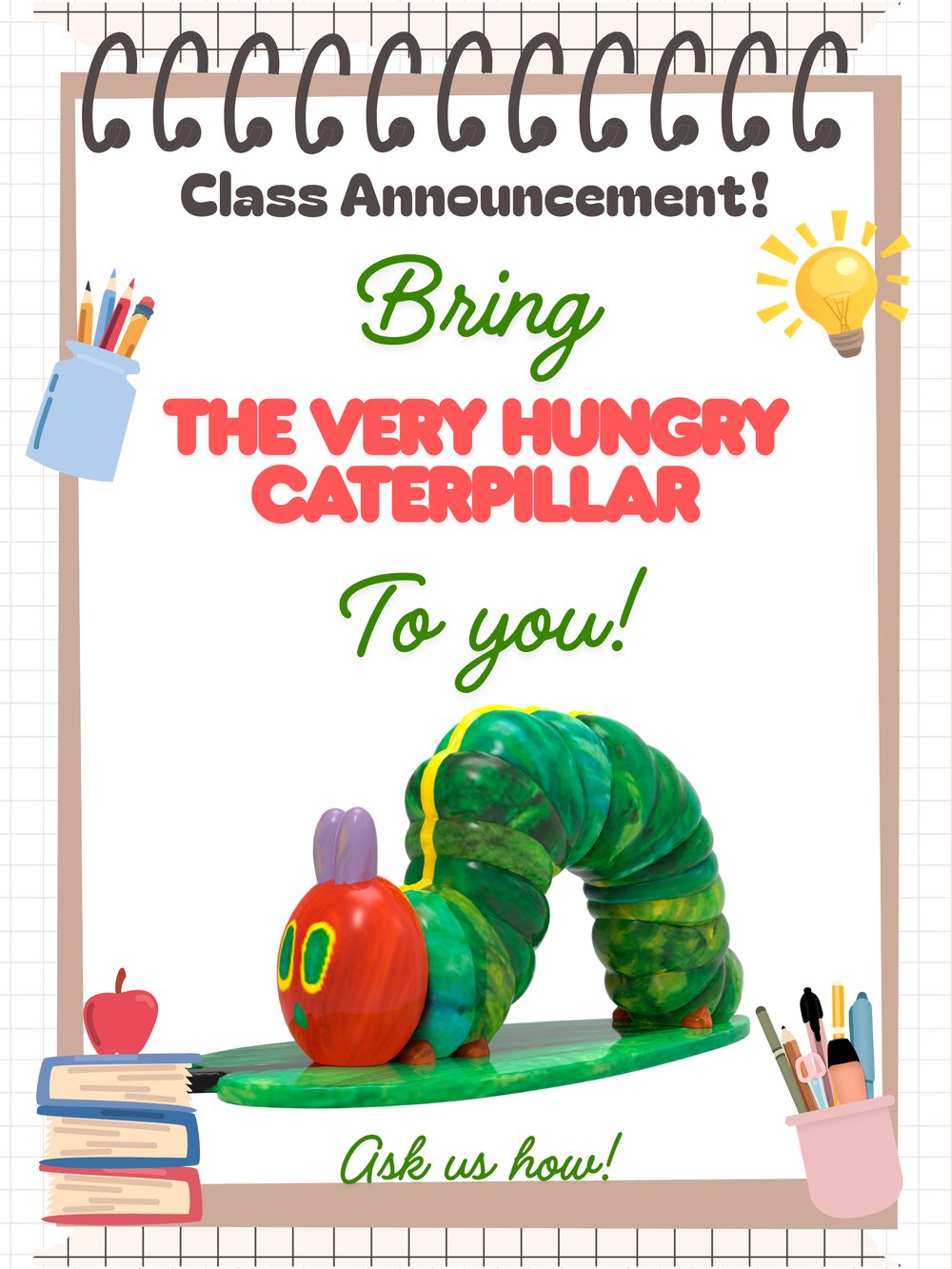 Hungry Caterpillar rental announcement